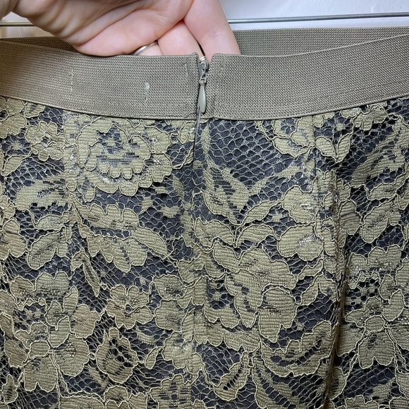 English Laundry Women’s Olive Green Lace pencil Skirt in Size S - Picture 7 of 8